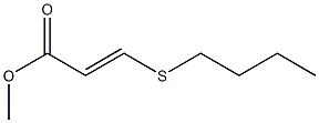 3-(Butylthio)acrylic acid methyl ester Struktur