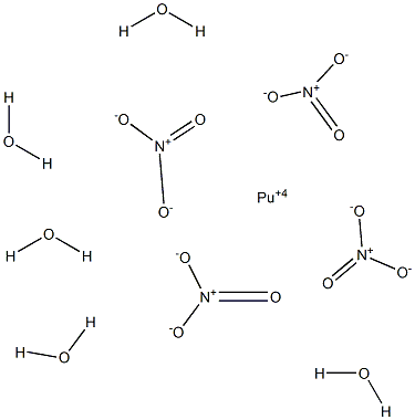 Plutonium(IV) nitrate pentahydrate Struktur