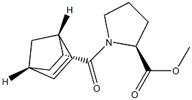 N-[[(1R,2R,4R)-Bicyclo[2.2.1]hept-5-en-2-yl]carbonyl]-L-proline methyl ester Struktur