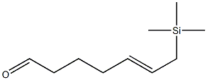 (E)-7-(Trimethylsilyl)-5-heptenal Struktur