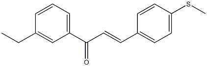 4-(Methylthio)-3'-ethylchalcone Struktur