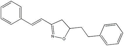 5-(2-Phenylethyl)-3-styryl-4,5-dihydroisoxazole Struktur