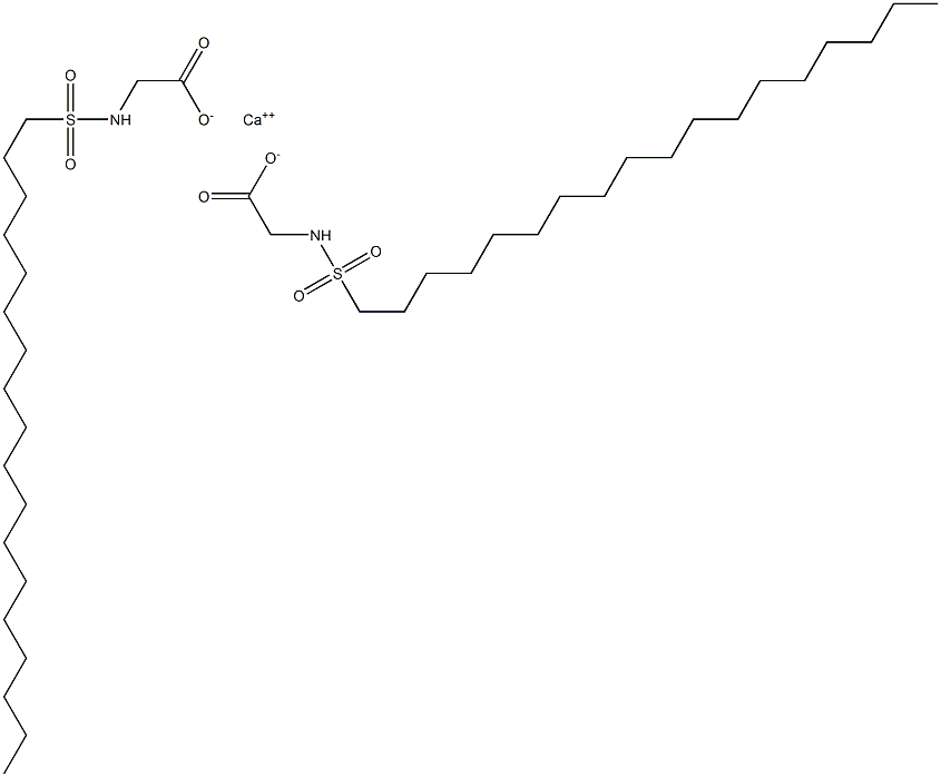 Bis(N-octadecylsulfonylglycine)calcium salt Struktur