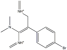 3-Dimethylamino-2-(4-bromophenyl)-2-propene-1-(dimethyliminium) Struktur