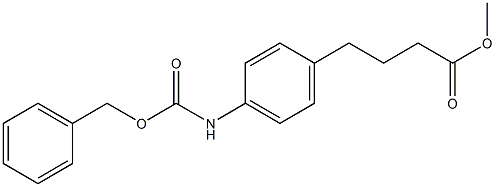 4-[3-(Methoxycarbonyl)propyl]carbanilic acid benzyl ester Struktur