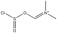 N-[[(Chlorosulfinyl)oxy]methylene]-N-methylmethanaminium Struktur