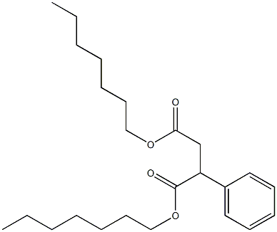 Phenylsuccinic acid diheptyl ester Struktur