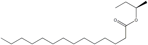 (-)-Myristic acid (R)-sec-butyl ester Struktur