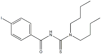 N,N-Dibutyl-N'-(4-iodobenzoyl)thiourea Struktur