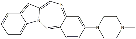 12-(4-Methyl-1-piperazinyl)-6H-indolo[2,1-c][1,4]benzodiazepine Struktur