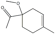 1-(1-Methoxy-4-methyl-3-cyclohexenyl)ethanone Struktur