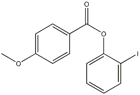 4-Methoxybenzoic acid 2-iodophenyl ester Struktur