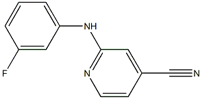 2-(3-Fluorophenylamino)pyridine-4-carbonitrile Struktur