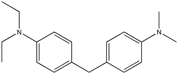 N,N-Dimethyl-N',N'-diethyl[4,4'-methylenebisaniline] Struktur