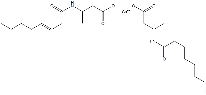 Bis[3-(3-octenoylamino)butyric acid]calcium salt Struktur