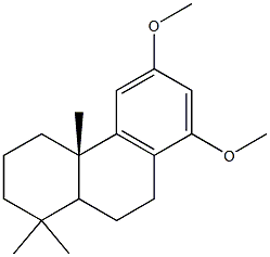 12,14-Dimethoxypodocarpa-8,11,13-triene Struktur