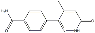 4-[(1,6-Dihydro-4-methyl-6-oxopyridazin)-3-yl]benzamide Struktur