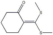 2-[Di(methylthio)methylene]cyclohexanone Struktur