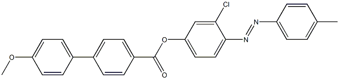 4-(4-Methoxyphenyl)benzoic acid 4-[(4-methylphenyl)azo]-3-chlorophenyl ester Struktur