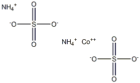 Ammonium cobalt(II) sulfate Struktur