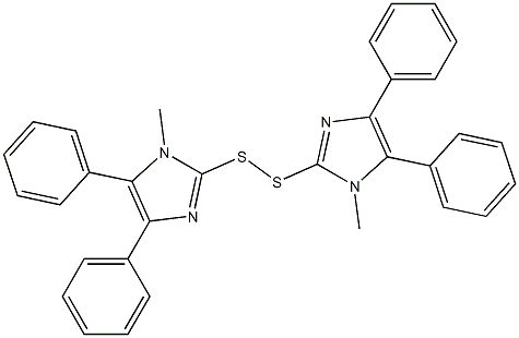 Bis(4,5-diphenyl-1-methyl-1H-imidazol-2-yl) persulfide Struktur