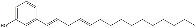 3-(1,4-Pentadecadienyl)phenol Struktur