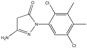 3-Amino-1-(2,5-dichloro-3,4-dimethylphenyl)-5(4H)-pyrazolone Struktur