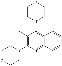 3-Methyl-2,4-dimorpholinoquinoline Struktur