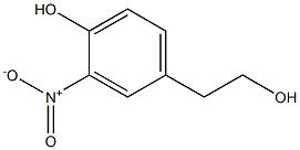 2-(4-Hydroxy-3-nitrophenyl)ethanol Struktur