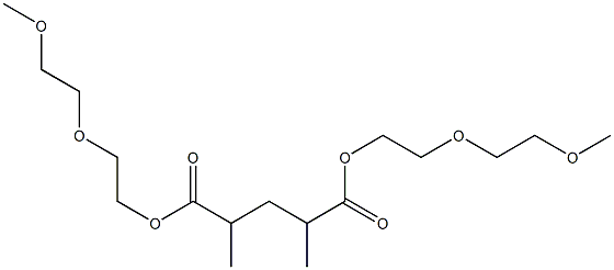 Pentane-2,4-dicarboxylic acid bis[2-(2-methoxyethoxy)ethyl] ester Struktur