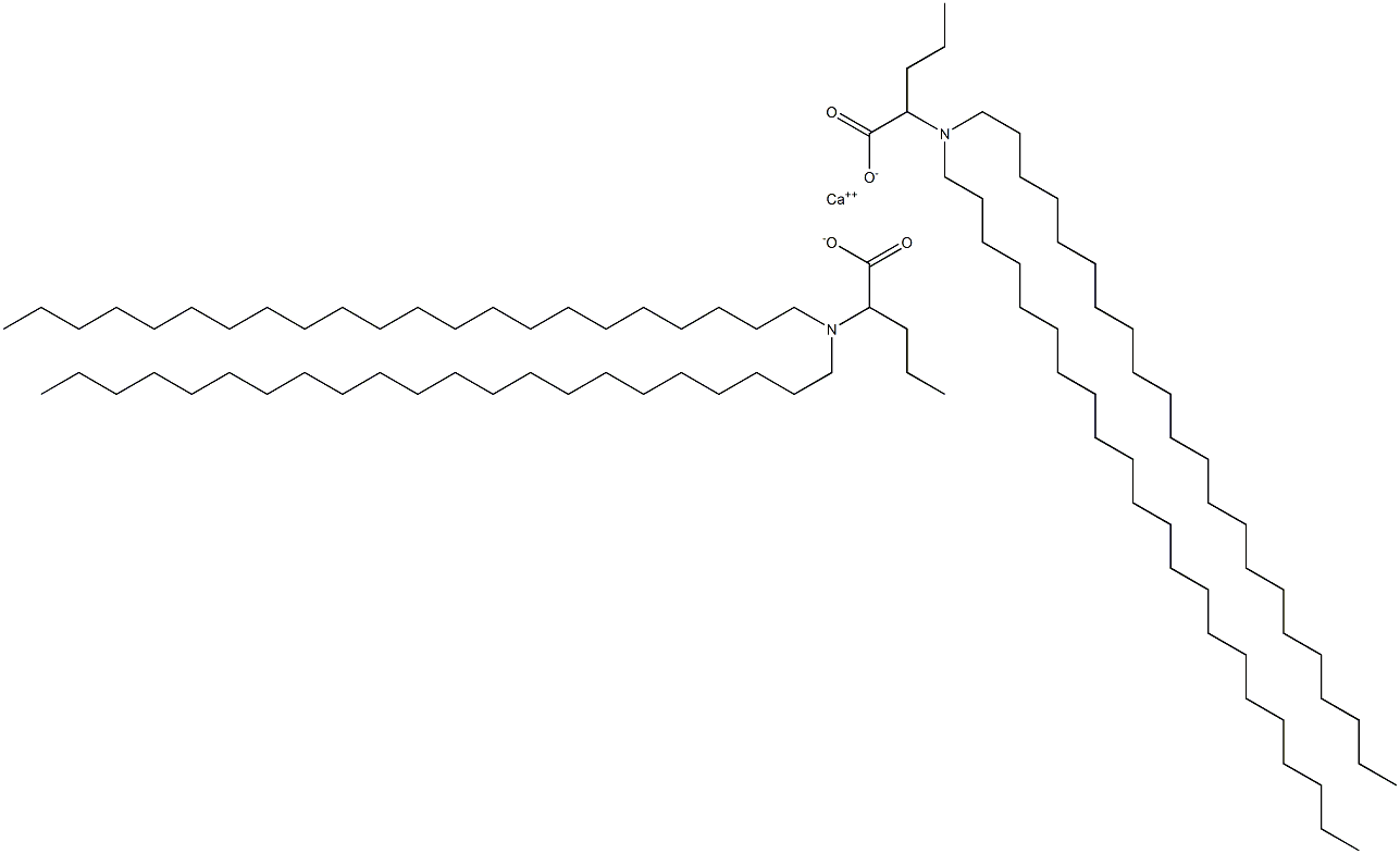 Bis[2-(didocosylamino)valeric acid]calcium salt Struktur