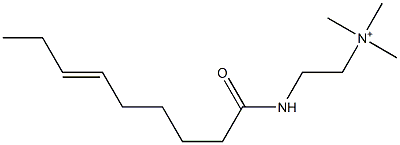 N,N,N-Trimethyl-2-(6-nonenoylamino)ethanaminium Struktur