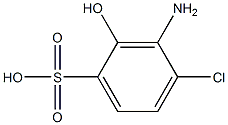 3-Amino-4-chloro-2-hydroxybenzenesulfonic acid Struktur