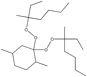 2,5-Dimethyl-1,1-bis(1-ethyl-1-methylpentylperoxy)cyclohexane Struktur