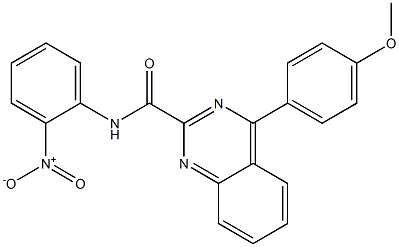 N-(2-Nitrophenyl)-4-(4-methoxyphenyl)quinazoline-2-carboxamide Struktur