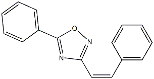 3-[(Z)-Styryl]-5-phenyl-1,2,4-oxadiazole Struktur