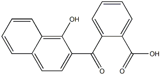 o-(1-Hydroxy-2-naphtylcarbonyl)benzoic acid Struktur