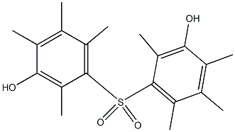 3,3'-Dihydroxy-2,2',4,4',5,5',6,6'-octamethyl[sulfonylbisbenzene] Struktur