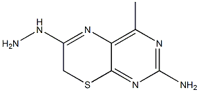 6-Hydrazino-4-methyl-7H-pyrimido[4,5-b][1,4]thiazin-2-amine Struktur