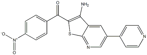 5-(4-Pyridinyl)-2-(4-nitrobenzoyl)thieno[2,3-b]pyridin-3-amine Struktur