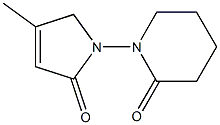 1-(6-Oxo-1-piperidinyl)-4-methyl-3-pyrrolin-2-one Struktur