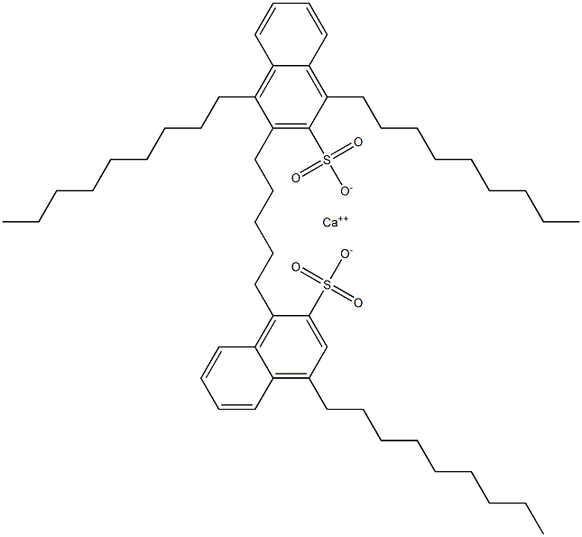 Bis(1,4-dinonyl-2-naphthalenesulfonic acid)calcium salt Struktur