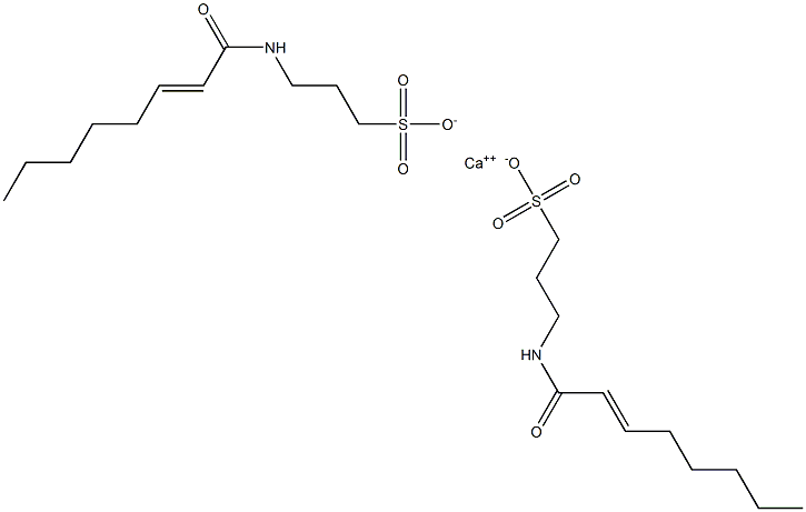 Bis[3-(2-octenoylamino)-1-propanesulfonic acid]calcium salt Struktur