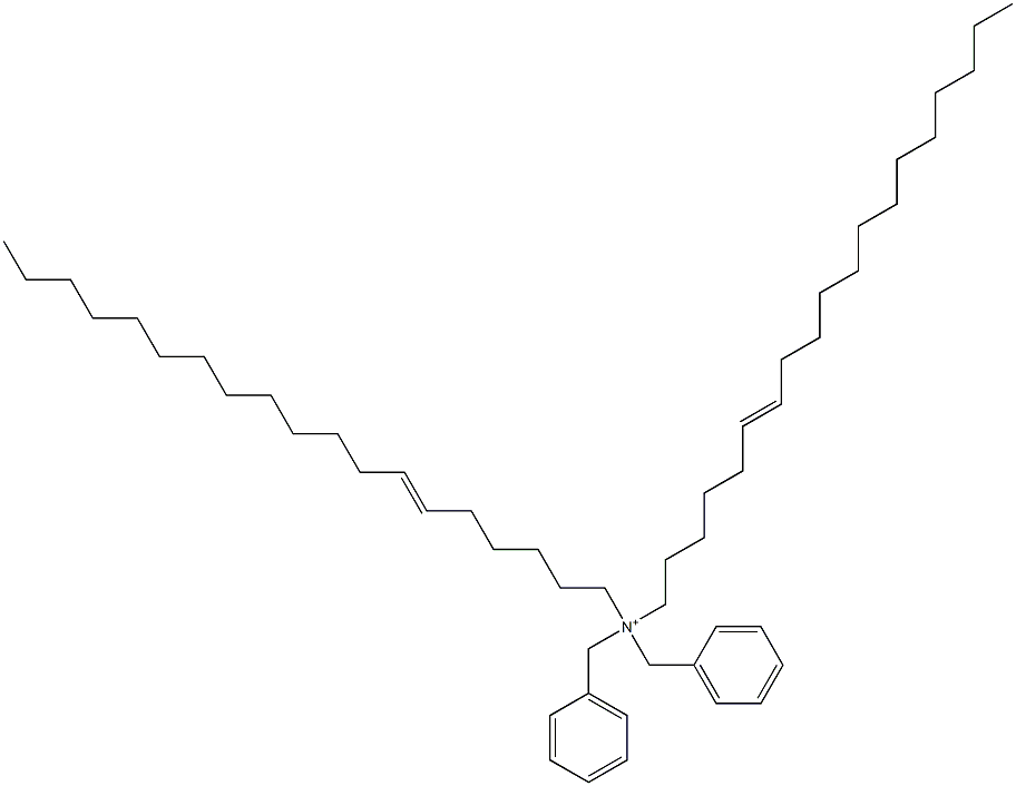 Di(6-nonadecenyl)dibenzylaminium Struktur