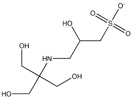 3-[[1,1-Bis(hydroxymethyl)-2-hydroxyethyl]amino]-2-hydroxy-1-propanesulfonate Struktur