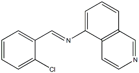 5-[(o-Chlorobenzylidene)amino]isoquinoline Struktur