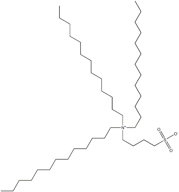 N,N-Ditridecyl-N-(4-sulfonatobutyl)-1-tridecanaminium Struktur