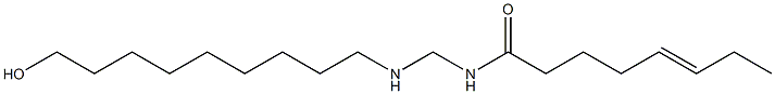 N-[[(9-Hydroxynonyl)amino]methyl]-5-octenamide Struktur