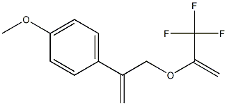 5-(4-Methoxyphenyl)-2-(trifluoromethyl)-3-oxa-1,5-hexadiene Struktur