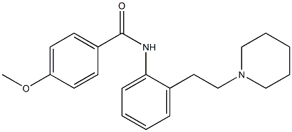 N-[2-(2-Piperidinoethyl)phenyl]-4-methoxybenzamide Struktur